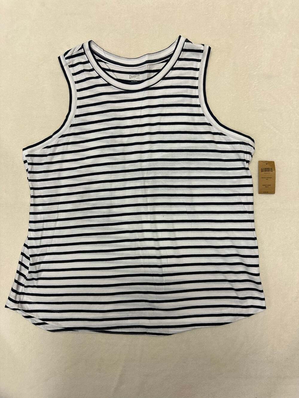 NWT* Duluth Trading Co Womens Lightweight Striped Tank Top Size XL